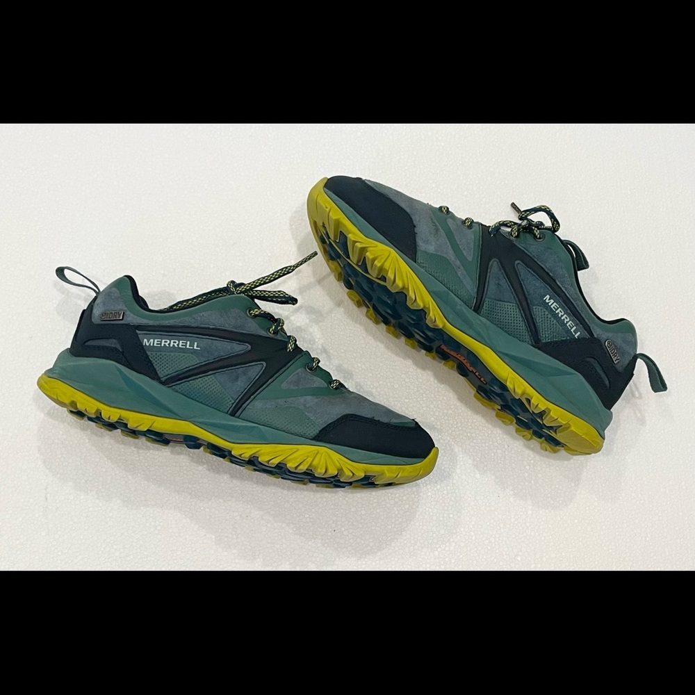 Merrell Sagebrush Athletic Trail Running Shoe Womens Size 8.5 J35982 Green Blue